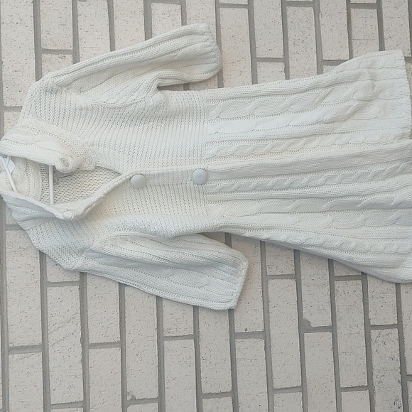 White Sweater Jacket - Picture 3 of 9